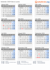 Kalender 2034 mit Ferien und Feiertagen Sierra Leone