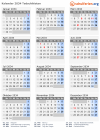 Kalender 2034 mit Ferien und Feiertagen Tadschikistan
