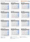 Kalender 2034 mit Ferien und Feiertagen Vereinigte Arabische Emirate