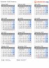 Kalender 2035 mit Ferien und Feiertagen Andorra