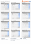 Kalender 2035 mit Ferien und Feiertagen Bahrain