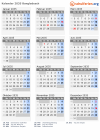 Kalender 2035 mit Ferien und Feiertagen Bangladesch