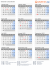 Kalender 2035 mit Ferien und Feiertagen Benin