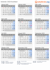 Kalender 2035 mit Ferien und Feiertagen Dschibuti