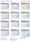 Kalender 2035 mit Ferien und Feiertagen Elfenbeinküste