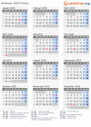 Kalender 2035 mit Ferien und Feiertagen Eritrea