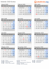 Kalender 2035 mit Ferien und Feiertagen Guinea