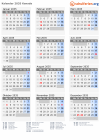 Kalender 2035 mit Ferien und Feiertagen Kanada