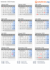 Kalender 2035 mit Ferien und Feiertagen Kenia
