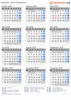 Kalender 2035 mit Ferien und Feiertagen Kirgisistan