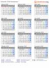 Kalender 2035 mit Ferien und Feiertagen Moldawien