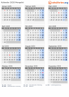 Kalender 2035 mit Ferien und Feiertagen Mongolei