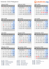 Kalender 2035 mit Ferien und Feiertagen Philippinen