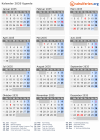 Kalender 2035 mit Ferien und Feiertagen Uganda