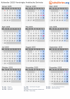 Kalender 2035 mit Ferien und Feiertagen Vereinigte Arabische Emirate