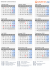 Kalender 2036 mit Ferien und Feiertagen Eritrea