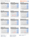 Kalender 2036 mit Ferien und Feiertagen Kamerun