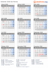 Kalender 2036 mit Ferien und Feiertagen San Marino