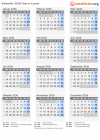 Kalender 2036 mit Ferien und Feiertagen Sierra Leone