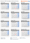 Kalender 2036 mit Ferien und Feiertagen Vereinigte Arabische Emirate