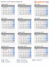 Kalender 2037 mit Ferien und Feiertagen Äquatorialguinea