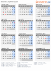 Kalender 2037 mit Ferien und Feiertagen Äthiopien