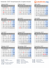 Kalender 2037 mit Ferien und Feiertagen Amerikanische Jungferninseln