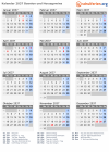 Kalender 2037 mit Ferien und Feiertagen Bosnien und Herzegowina