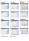 Kalender 2037 mit Ferien und Feiertagen China