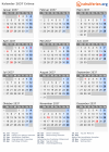 Kalender 2037 mit Ferien und Feiertagen Eritrea