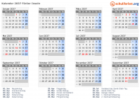 Kalender 2037 mit Ferien und Feiertagen Färöer Inseln
