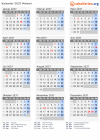 Kalender 2037 mit Ferien und Feiertagen Malawi