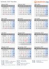 Kalender 2037 mit Ferien und Feiertagen Marokko