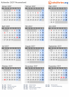 Kalender 2037 mit Ferien und Feiertagen Neuseeland