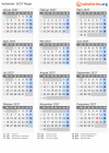 Kalender 2037 mit Ferien und Feiertagen Niger
