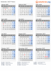 Kalender 2037 mit Ferien und Feiertagen Polen