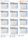Kalender 2037 mit Ferien und Feiertagen Sambia