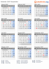 Kalender 2037 mit Ferien und Feiertagen Seychellen