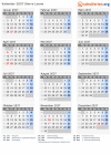 Kalender 2037 mit Ferien und Feiertagen Sierra Leone