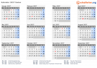 Kalender 2037 mit Ferien und Feiertagen Sudan