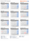 Kalender 2037 mit Ferien und Feiertagen Venezuela