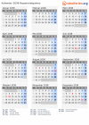 Kalender 2038 mit Ferien und Feiertagen Äquatorialguinea