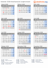 Kalender 2038 mit Ferien und Feiertagen Amerikanische Jungferninseln