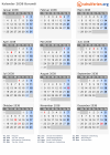 Kalender 2038 mit Ferien und Feiertagen Burundi