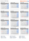 Kalender 2038 mit Ferien und Feiertagen Chile