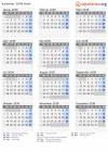 Kalender 2038 mit Ferien und Feiertagen Haiti