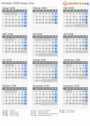 Kalender 2038 mit Ferien und Feiertagen Kongo, Rep.