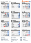 Kalender 2038 mit Ferien und Feiertagen San Marino