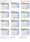 Kalender 2038 mit Ferien und Feiertagen Sierra Leone