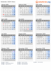 Kalender 2039 mit Ferien und Feiertagen China